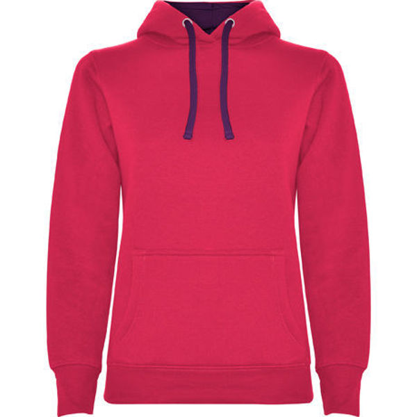 Imagem de SWEATSHIRT DE SENHORA COM CAPUZ EM CONTRASTE